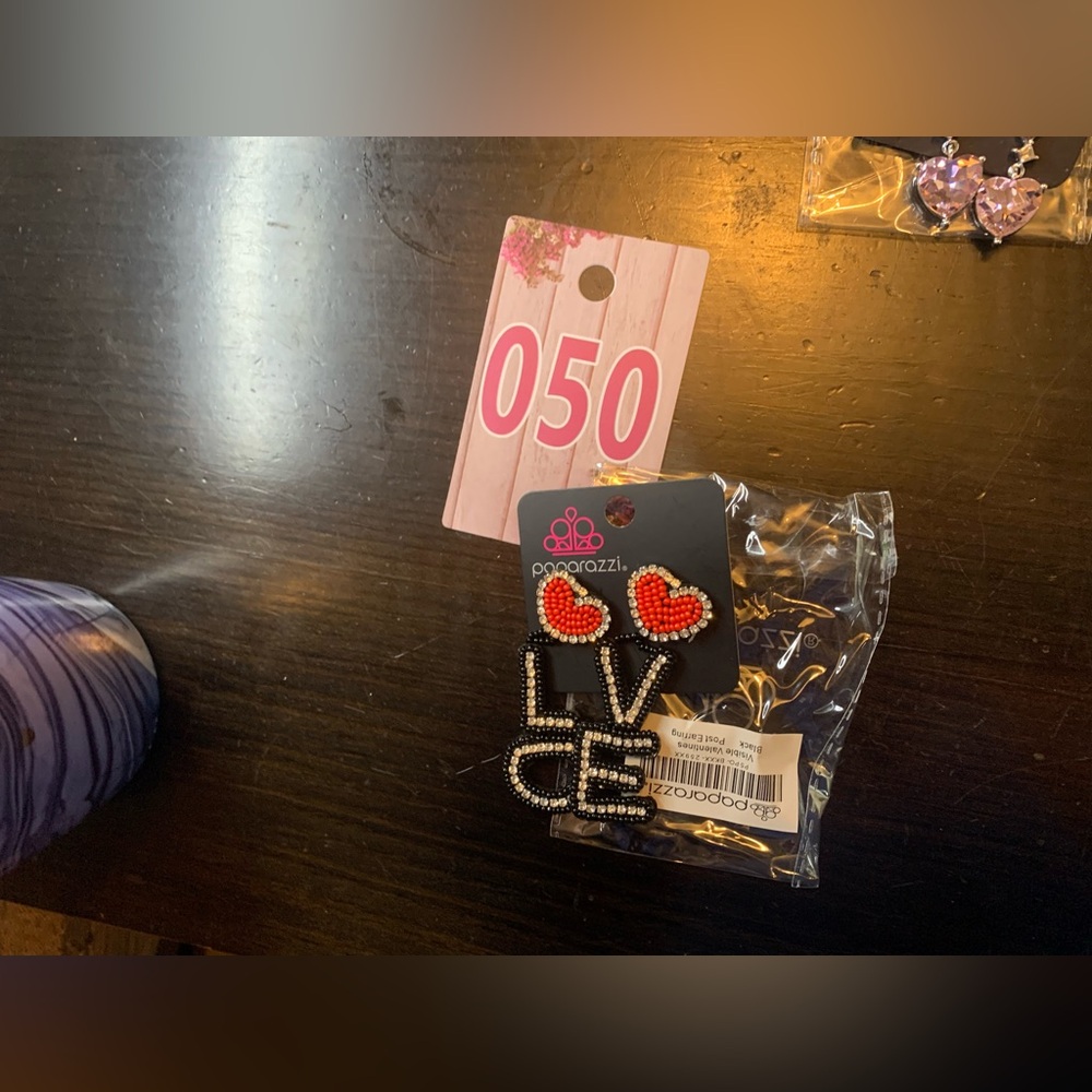 Paparazzi LOVE valentines earrings
